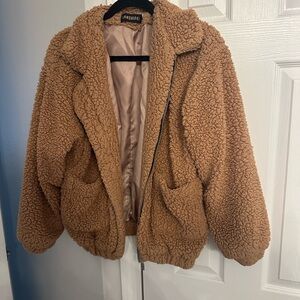 Tan Shearling Jacket